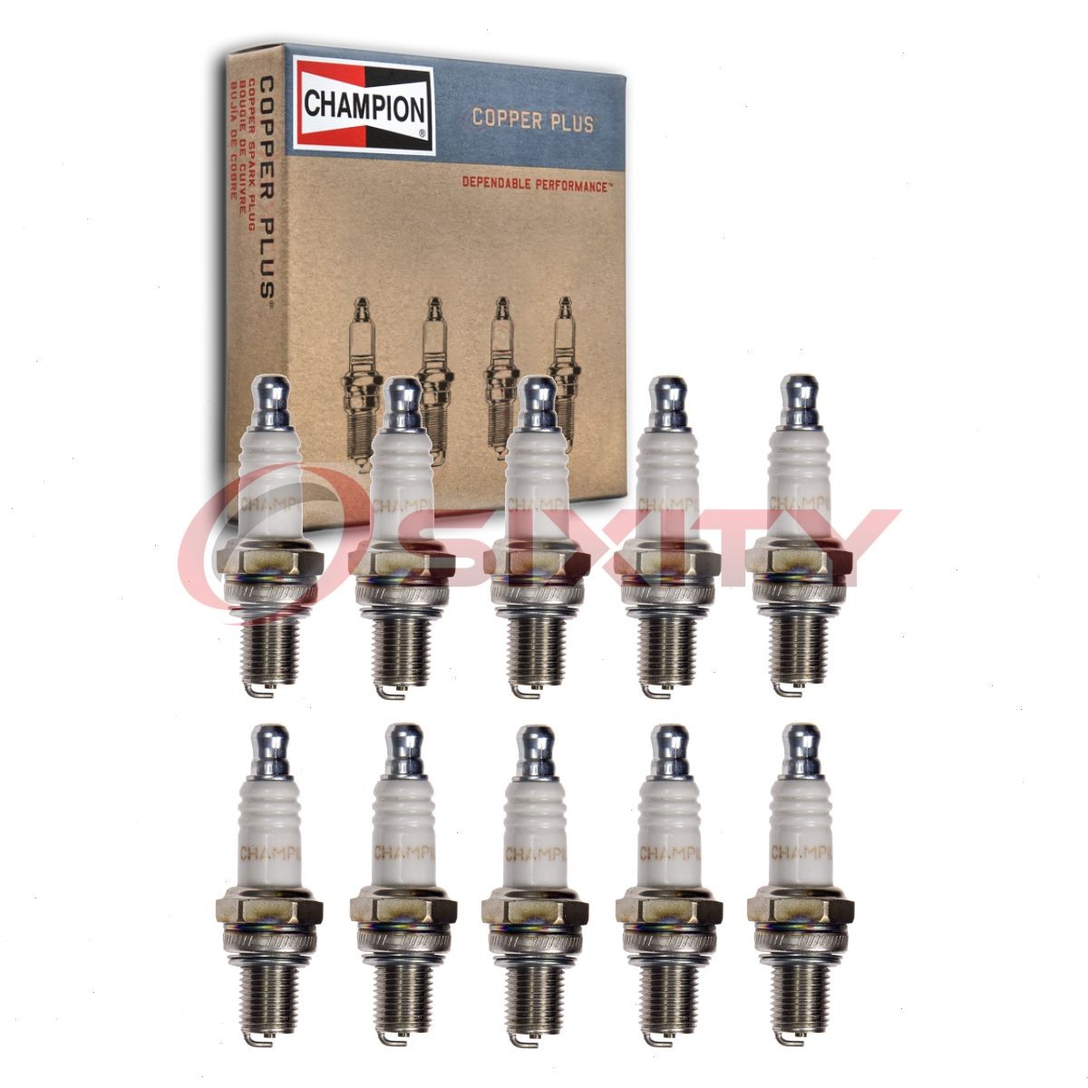 10 pc Champion Copper Plus 965 Spark Plugs for RZ7C CMR6H 7599 6785 6778 ne