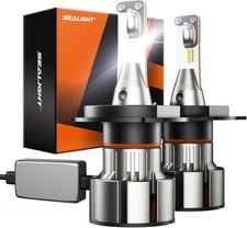 SEALIGHT H4/9003/HB2 Bulbs, 36000LM Super Bright 9003 Driving Lights, 6000K Dayl
