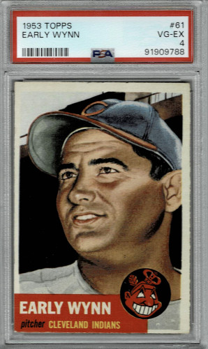 1953 Topps Early Wynn #61 - Cleveland Indians - PSA 4