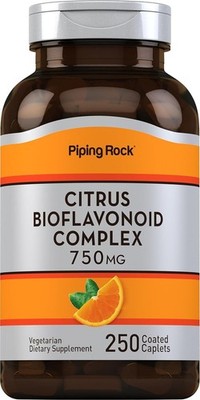 Piping Rock Citrus Bioflavonoid Complex Supplement | 750 mg | 250 Caplets | Free