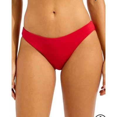 NWT Seafolly Active Hipster Bikini Bottom Bright Red Size 8 Swim Beach Vacation