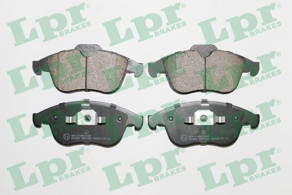 LPR 05P1466 Bremsbelagsatz, Scheibenbremse FüR Renault-image