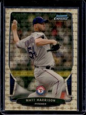 Marketplace image: 2013 Bowman Chrome Matt Harrison Superfractors Missing SN #99 Rangers