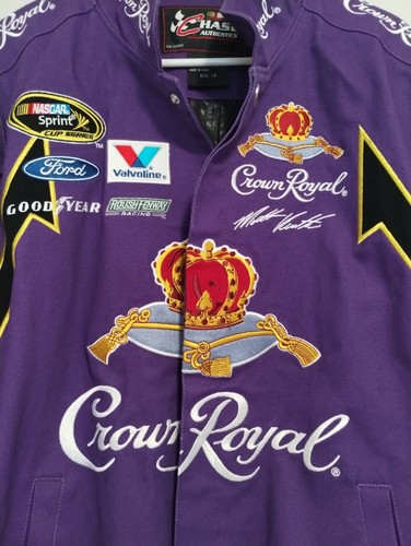 NASCAR Crown Royal Matt Kenseth Chase Authentics Embroidered Racing Jacket Rare - Picture 5 of 13
