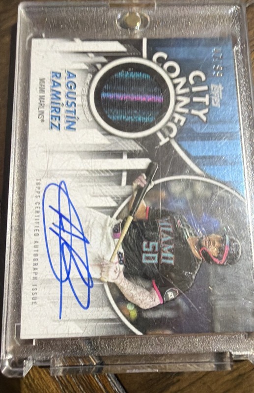 2026 Topps Series 1 - City Connect Swatch Collection Autograph Agustin Ramirez