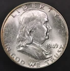 1949 FRANKLIN HALF DOLLAR FRESH FROM ORIGINAL COLLECTION | LOT BB-910