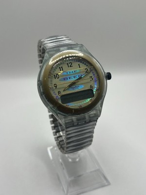 SWATCH BEEP UP GELB SCALL / PAGER - mit Original Armband Guter Zustand