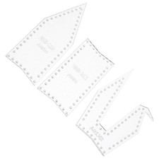 3 Pcs Diy-schl&uuml;sselanh&auml;ngervorlagen Bastelzubeh&ouml;r Schl&uuml;sselanh&auml;nger-Zubeh&ouml;r