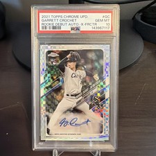 Garrett Crochet Rookie X Fractor Auto Topps Chrome Update PSA 10 /125 White Sox