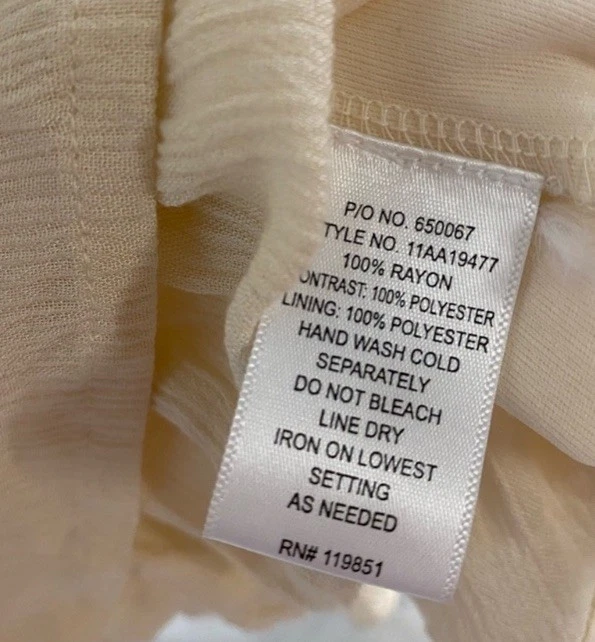 Vestido Babydoll Three Hearts Encaje Bordado Juniors Talla Mediana Boho Coqueta Foto 3 de 4