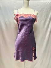 2000s Victoria's Secret Lingerie Satin Slip Bow Y2K