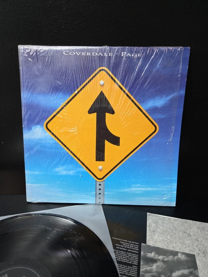 Coverdale/Page Self Titled Lp Vinyl OG 1993 1st UK Press Shrink/Insert EX/EX Wax - Image 2 of 4