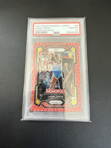 Angel Reese 2024 WNBA Prizm Monopoly - PSA 10 Rookie Question Mark Prizm /25