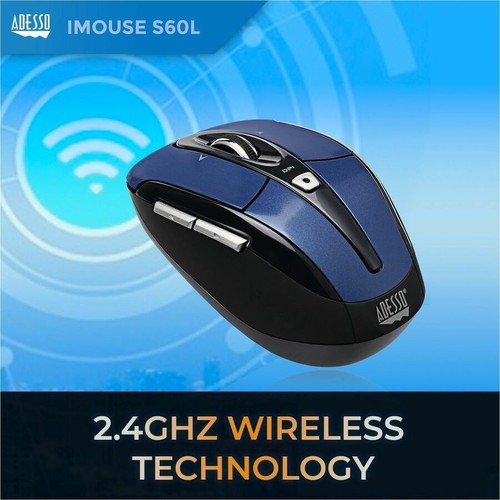 Adesso iMouse S60L - 2.4 GHz Wireless Programmable Nano Mouse (IMOUSES60L) - Picture 10 of 10