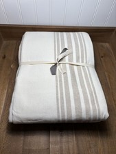 Pottery Barn Riviera Striped Curtain 50 x 96 Sandalwood Light Filtering