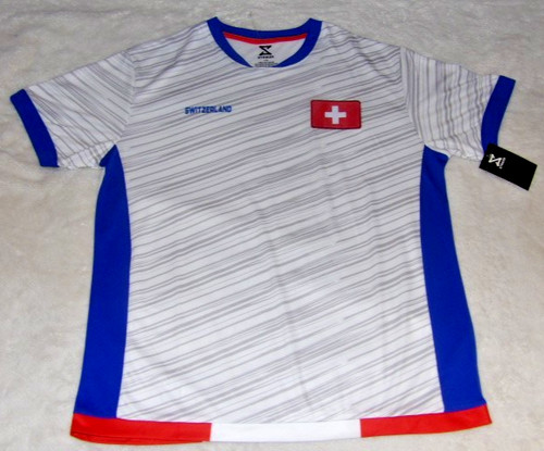 Switzerland National Team World Soccer Team Away White Jersey Size Large NWT