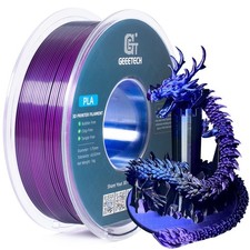 Geeetech Silk PLA Tri Color Filament 1kg Triple Blue-purple-black 