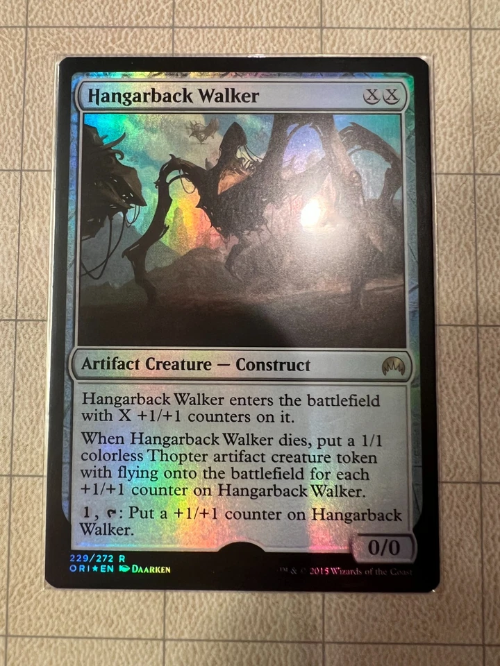Foil Hangarback Walker Magic Origins Artist Proof Signed and Sketched by Daarken - Image 2 of 2