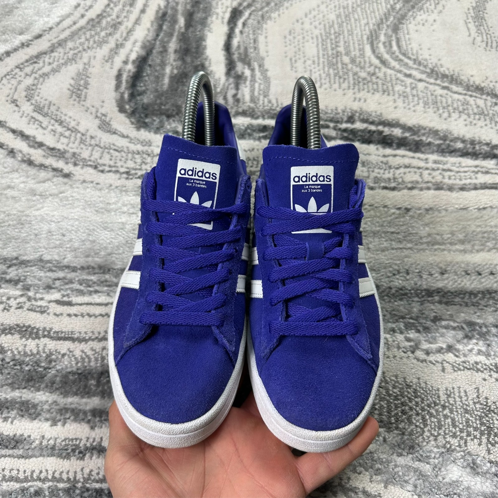 Vintage Adidas Campus ‘Energy Ink’ 2017 Purple Suede UK 4 Flat Trainers image 5