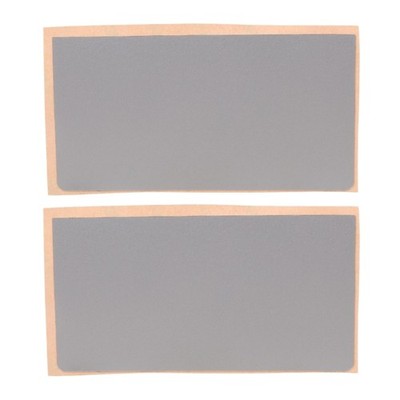 2 Pcs Silver Laptop Touchpad Covers PVC Adhesive Backing Easy Installation