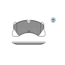 MEYLE 025 250 0717/PD Bremsbeläge Vorne für Panamera Cayenne Macan Taycan Touare