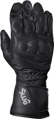 GMS GR-1 SF perforierte Motorrad Handschuhe, schwarz/weiß, XL