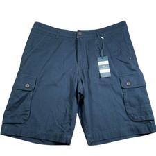 Crew Clothing Cargo Shorts Men's Size W38 L10 Dark Navy Combat Pockets New Tags