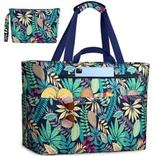 Extra Large Beach Bags for Women, Waterproof Sandproof Beach Tote Bag Zipper ...