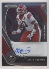 2021 Panini Prizm Draft Picks Draft Picks Auto Malik Herring #DPA-MHE Auto d4e