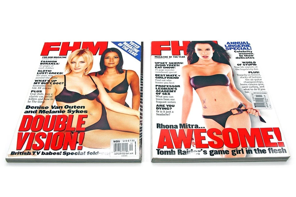 Lot of 1997-98 (Incomplete UK) "FHM" Mags + 4 BONUS Supplement/Issues (17), EMAP Foto 2 de 4