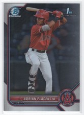 2022 Bowman Chrome Prospects 1st Adrian Placencia Los Angeles Angels #BCP-205