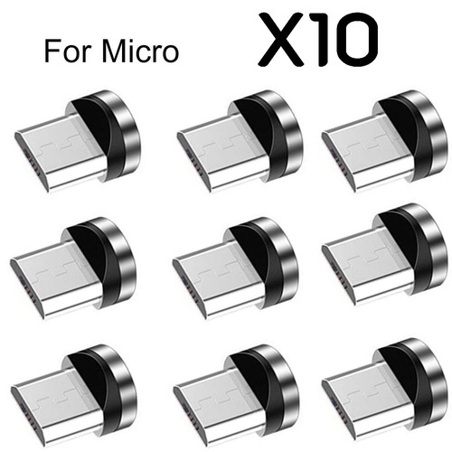 NEUF - Micro / USB C/pour port iPhone embouts adaptateur magnétique pour câble magnétique téléphone - Photo 7 sur 13