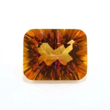 MYSTIC TITAN'S GOLD QUARTZ 10 x 8 MM EMERALD CONCAVE CUT F-4213