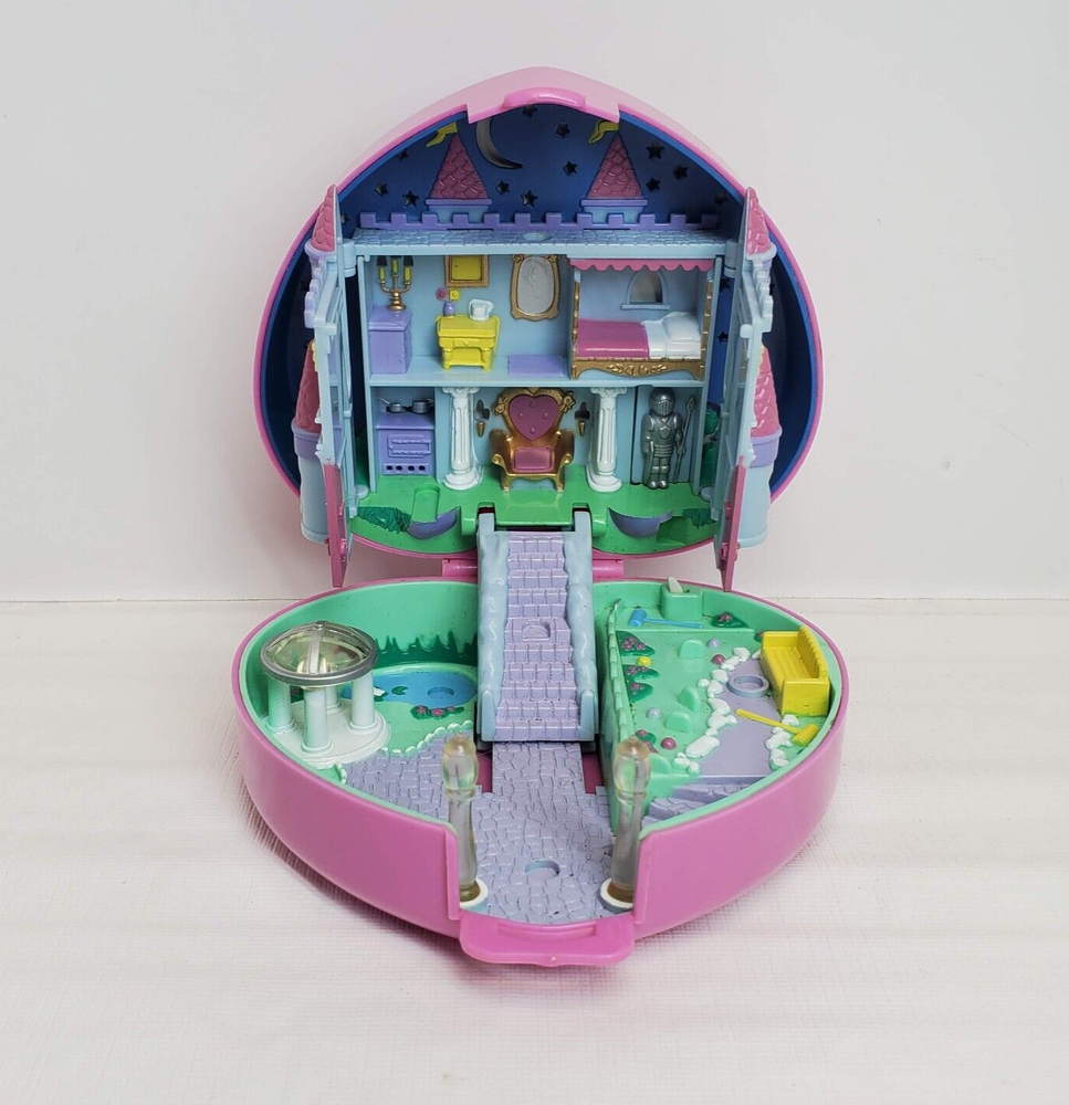 Vintage 1992 Polly Pocket Starlight Castle Pink Compact NO LIGHTS NO FIGURE