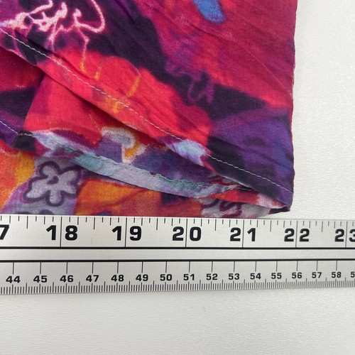 Vivienne Tam Size 4 Colorful Top Silk Cotton Abstract Floral Watercolor Boho - Picture 13 of 17