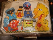 Vintage 1982 Sesamstraße 4 Tischsets Educational doppelseitig neu ungeöffnet 