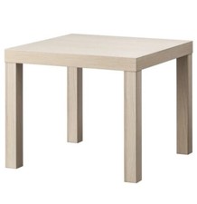 IKEA Lack Coffee Side Table - Home Office  55 x 55cm -White Stained Oak effect