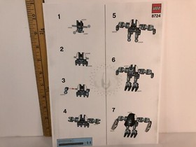 Lego Bionicle Set 8724 Garan Lot of 2 Complete, Printed Instructions