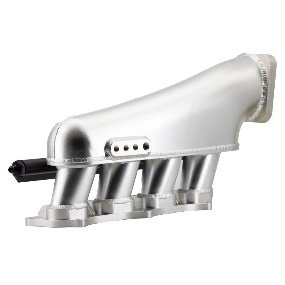 SILVER HONDA K20 K24 SHEET METAL FABRICATED INTAKE MANIFOLD K SWAP CIVIC - Image 4 of 4