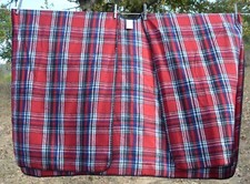 Woolrich RED Plaid one size Blanket Wrap Poncho LAST CHANCE