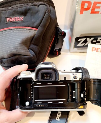 PENTAX カメラセット　バッグ付き VINTAGE Pentax ZX-50 QD 35mm SLR Film Camera Body-Case-Manual
