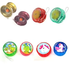 YOYO MAGIC KIDS 2SPINNER TRICK GAME METAL PLASTIC DINOSAUR UNICORN