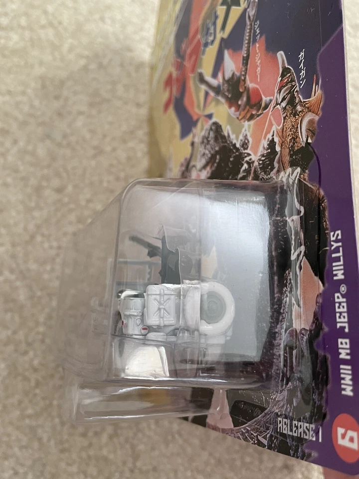 🔥 🔥 VHTF 🔥 🔥 JOHNNY LIGHTNING GODZILLA WWII MB WILLYS JEEP WHITE LIGHTNING - Image 4 of 4