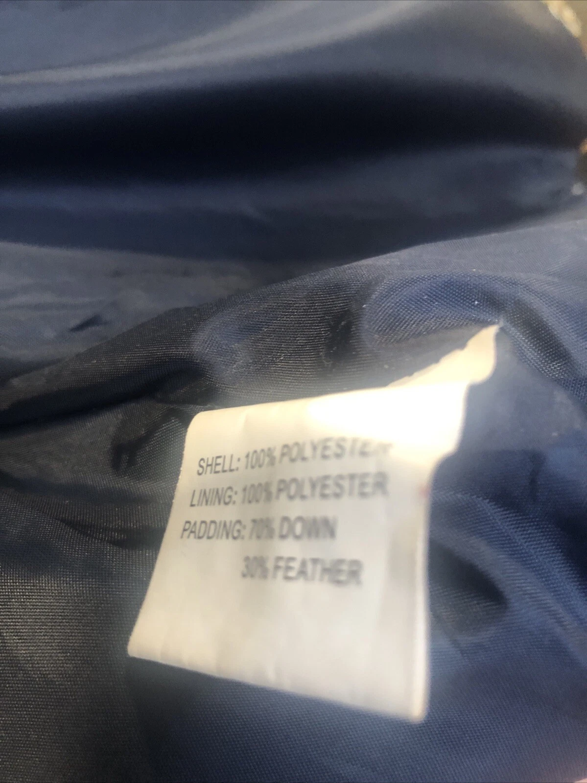 KENZO KORS blu piumino imbottito cappuccio giacca invernale cappotto medio donna