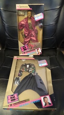 Mattel 1991 MC Hammer Doll With Cassette NIB Sealed W/ extra Rap Fashions Outfit