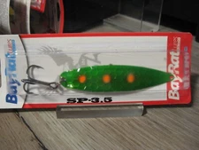 BayRat Fishing Lures 3 5/8" Trolling Spoon - SP-3.5 Made In USA - Green Slime