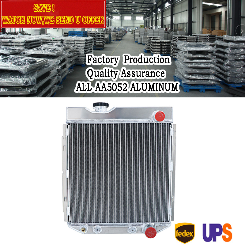 1965-66 4 ROW Aluminum Radiator FOR Ford Mustang Shelby GT-350 V8 4.7 289 260 AT