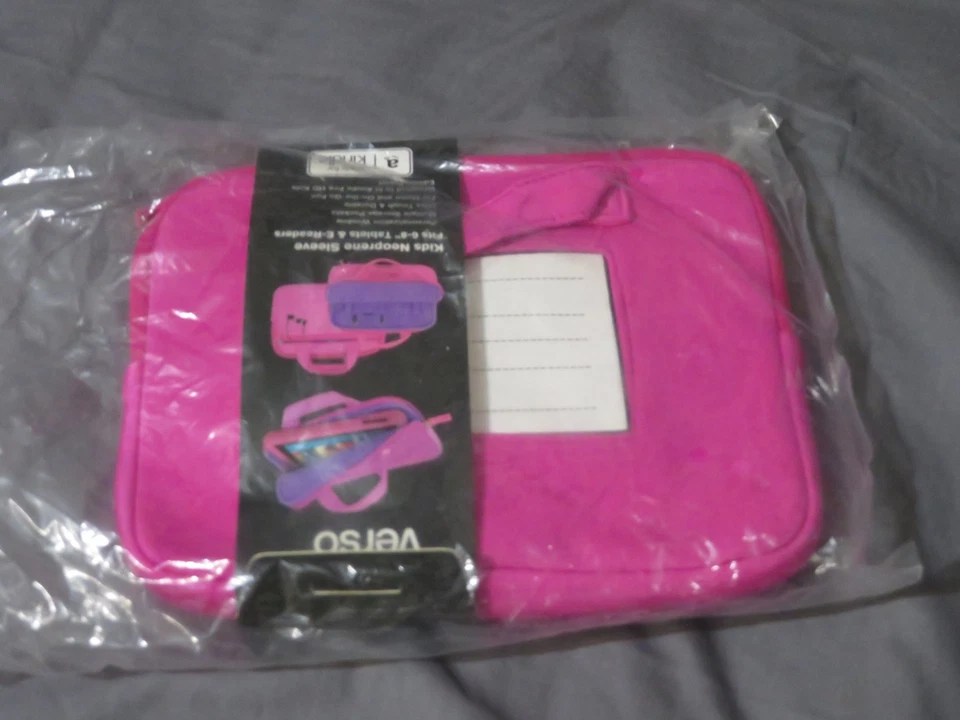 New Verso Kids 6" to 8” Universal Tablet E Reader Kindle Neoprene Sleeve Pink - Image 3 of 3