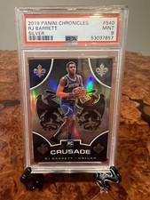 2019 Panini Chronicles Basketball #540 RJ Barrett Crusade silver PSA 9 rookie