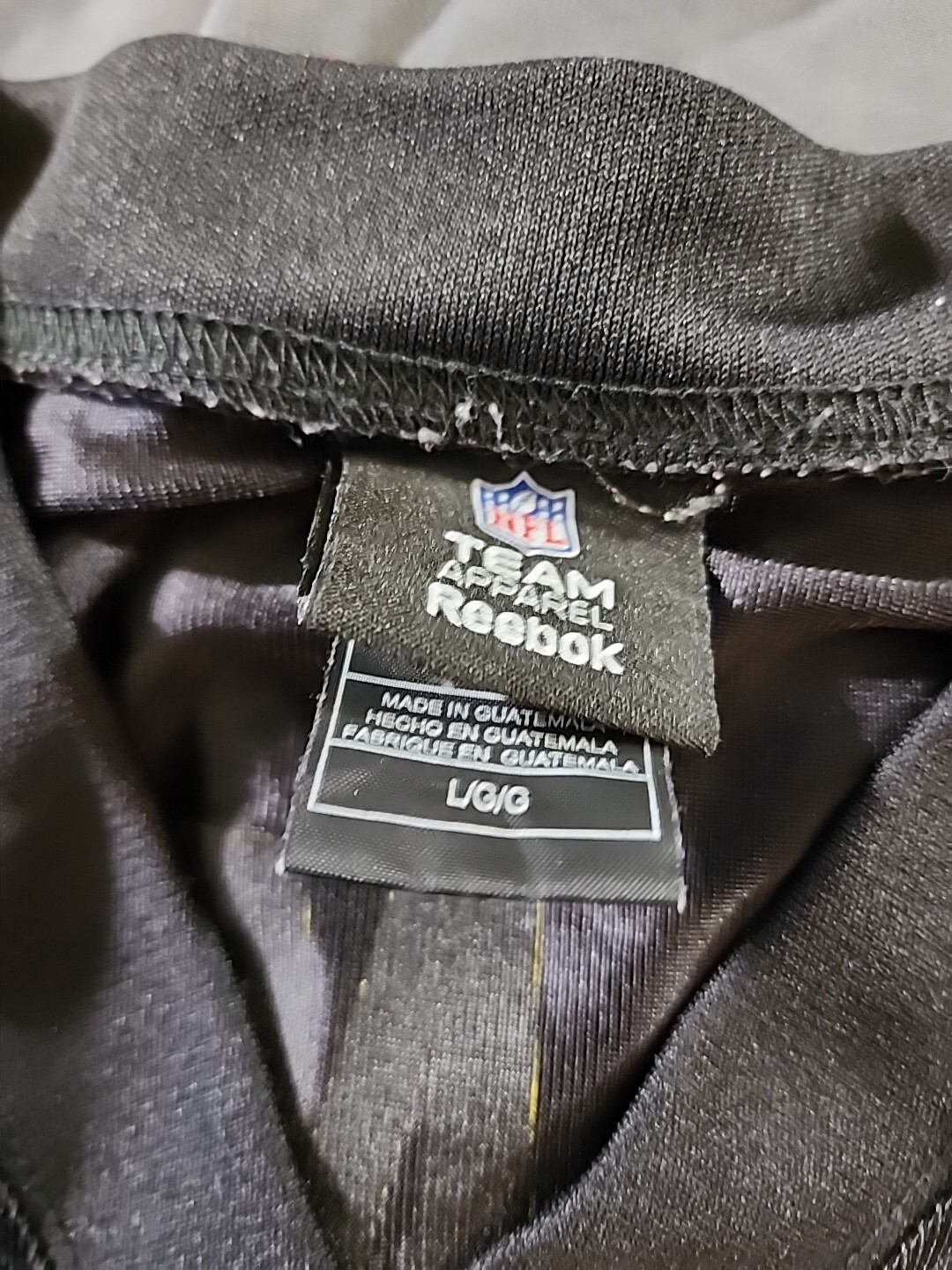 Pittsburgh Steelers Troy Polamalu Reebok Jersey Mens L Black NFL Team Apparel thumbnail 6